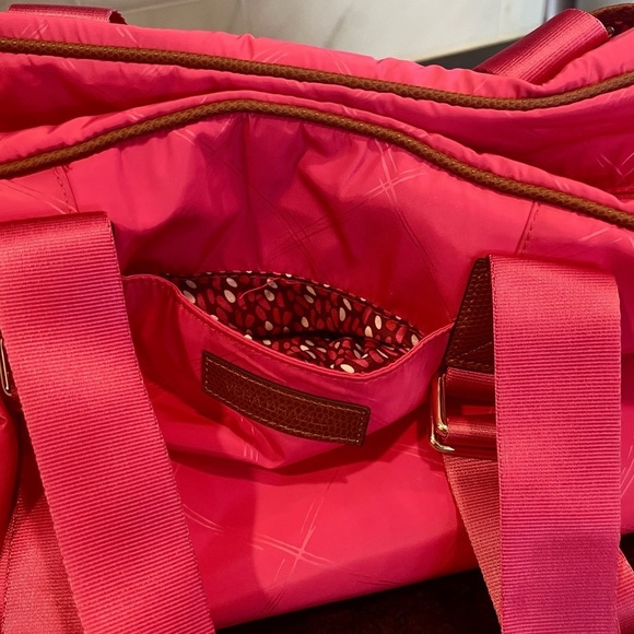 VERA BRADLEY LIGHTEN UP PREPPY POLLY YOGA SPORT BEACH GYM EXERCISE BAG - Picture 8 of 16